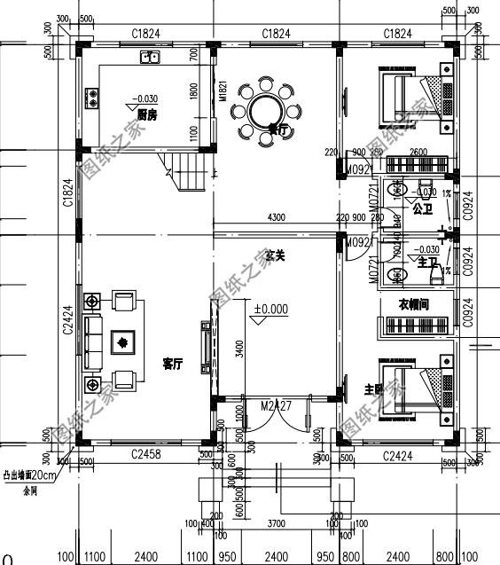 最新款農村三層半別墅圖紙，必將成為農村里數一數二的人