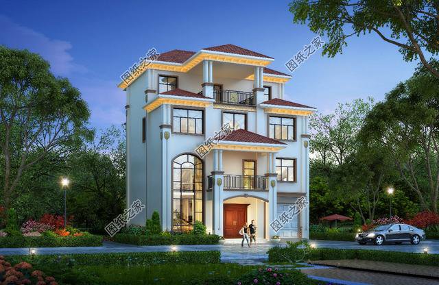 最新款農村三層半別墅圖紙，必將成為農村里數一數二的人