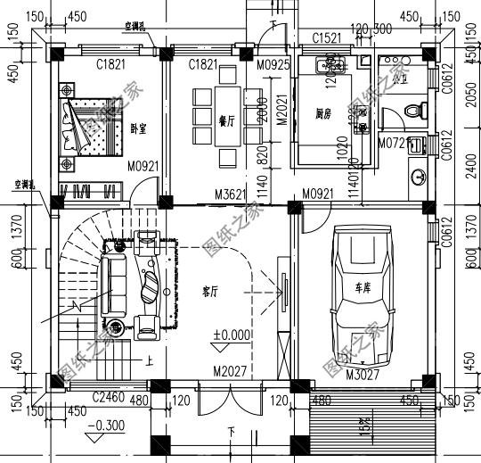 最新款農村三層半別墅圖紙，必將成為農村里數一數二的人