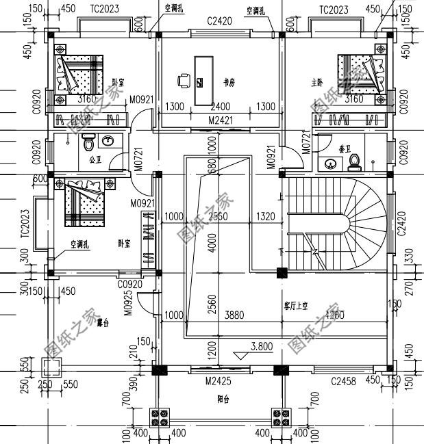 最新款農村三層半別墅圖紙，必將成為農村里數一數二的人