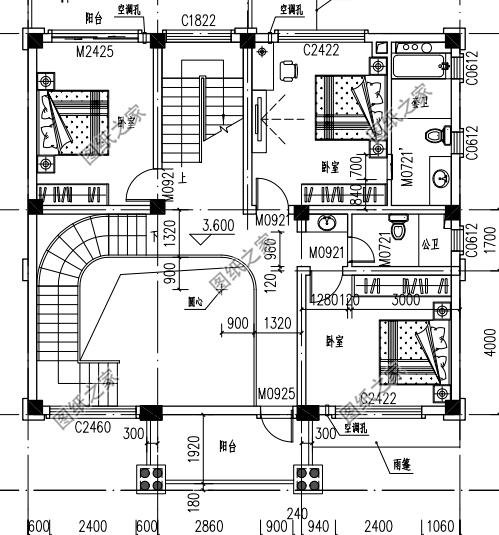 最新款農村三層半別墅圖紙，必將成為農村里數一數二的人