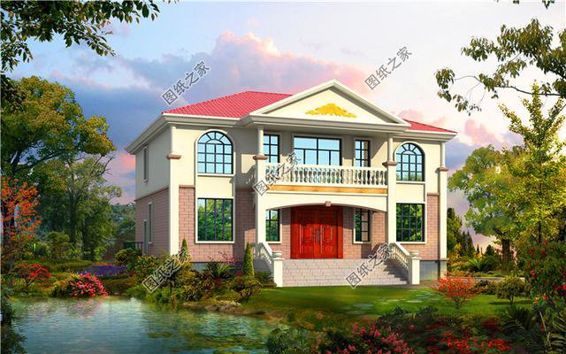 農村自建房設計圖15×12米，簡約大氣，內部結構簡單明了