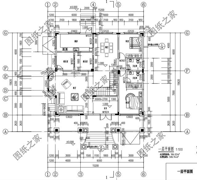 農村自建兩層樓房設計圖，外觀大氣款，看著就有面兒