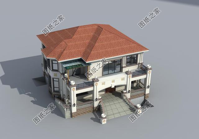 農村自建兩層樓房設計圖，外觀大氣款，看著就有面兒