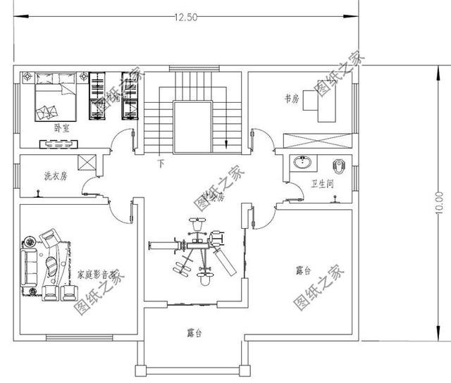 占地120平米三層農村自建房設計圖，建房熱門款，最適合農村的建房設計圖