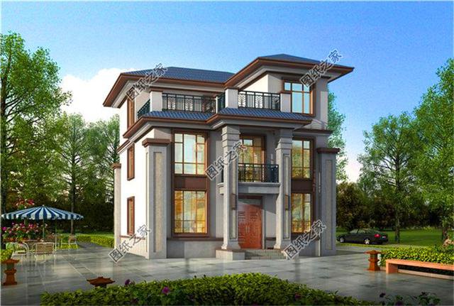 占地120平米三層農村自建房設計圖，建房熱門款，最適合農村的建房設計圖