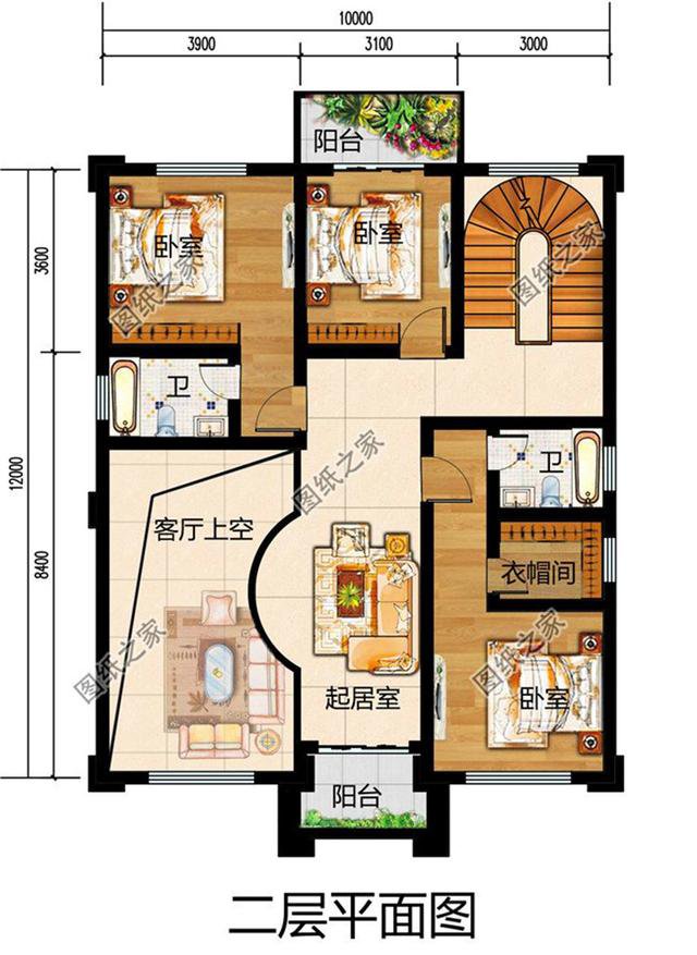 占地120平米三層農村自建房設計圖，建房熱門款，最適合農村的建房設計圖