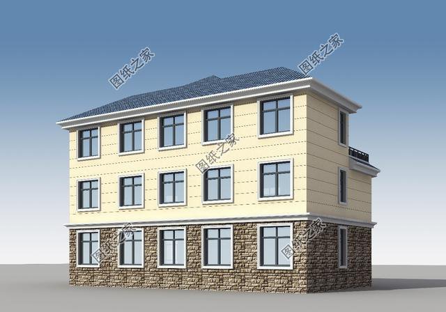 二層和二層半共堂屋雙拼別墅設計圖，建房子傳統習俗不能丟