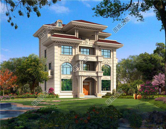 農村四層漂亮樓房設計圖，比城堡還漂亮，你們覺得呢？