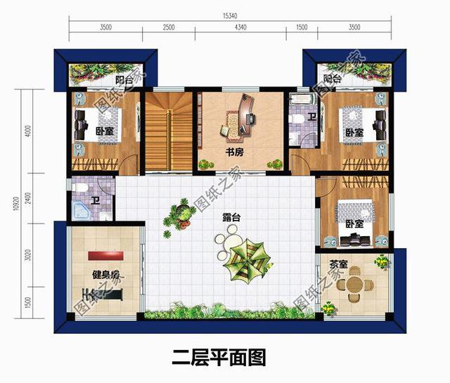 農村帶小院子花園別墅效果圖，不用請設計師，施工隊照著就能建