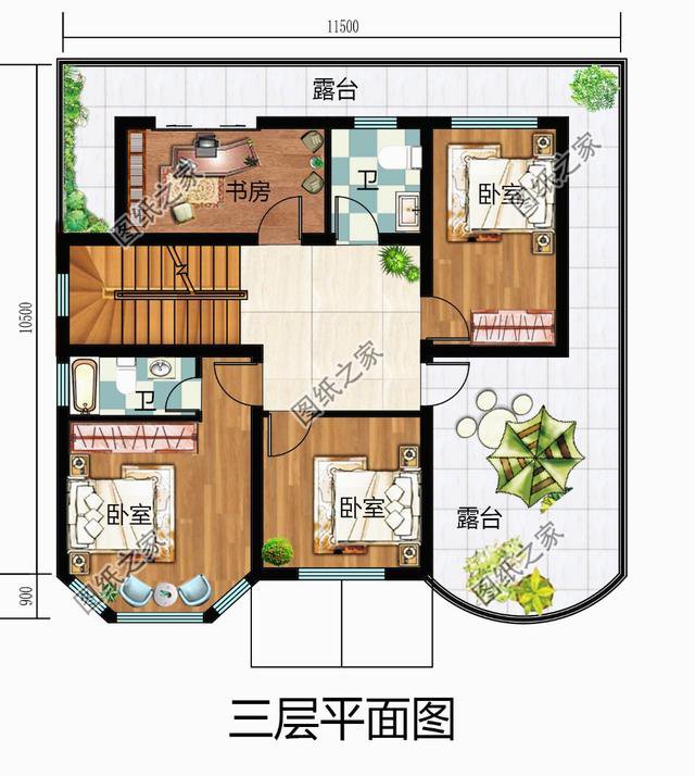 120平自建房設計圖紙，農村自建房推薦，喜歡就收藏吧