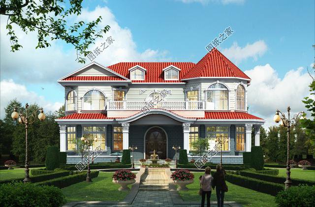 農村最新二層簡單大氣別墅圖片，大氣又好看，有這么一棟別墅誰還去城里啊