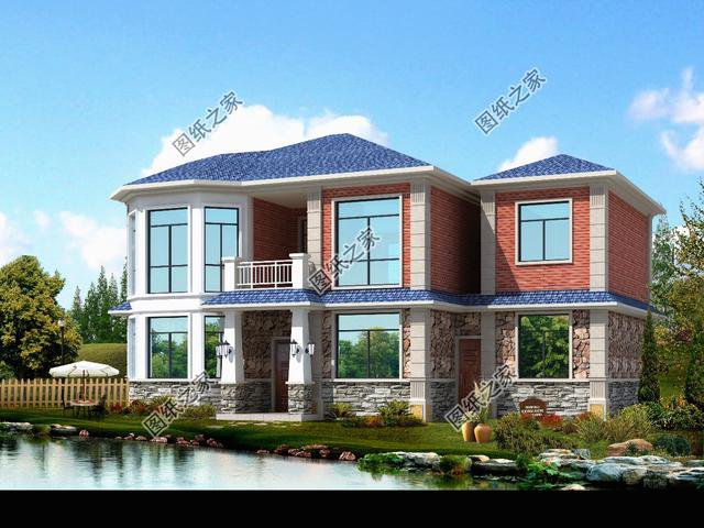 農村最新二層簡單大氣別墅圖片，大氣又好看，有這么一棟別墅誰還去城里啊