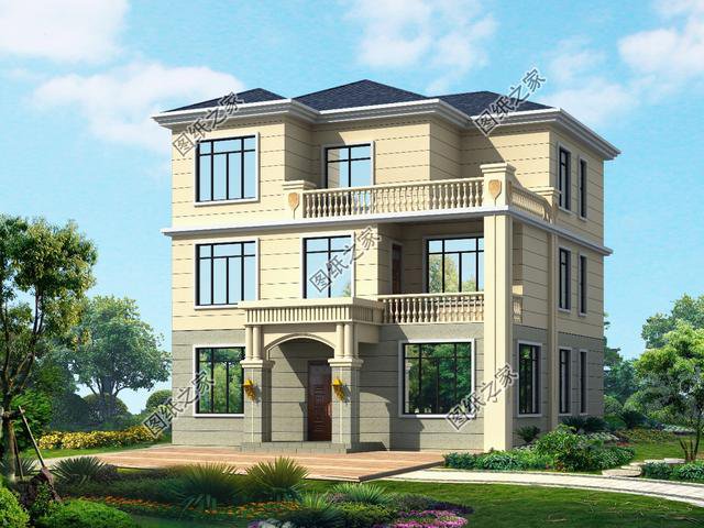 農(nóng)村自建房圖片三層，造型簡(jiǎn)單，布局緊湊，施工難度也不高