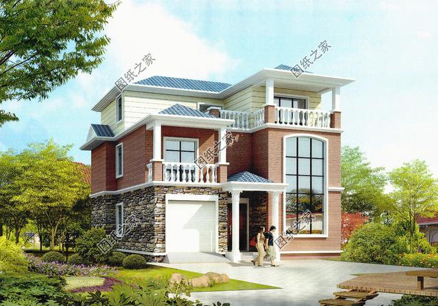 農(nóng)村自建房圖片三層，造型簡(jiǎn)單，布局緊湊，施工難度也不高