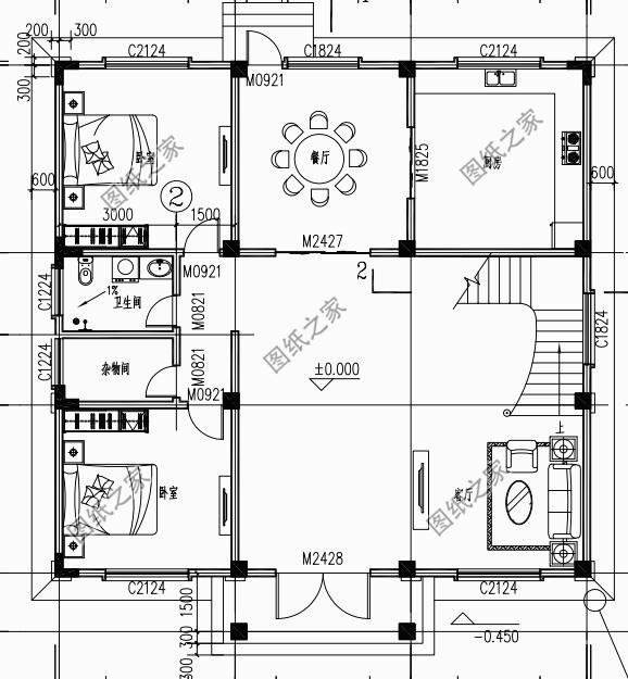 農(nóng)村自建房圖片三層，造型簡(jiǎn)單，布局緊湊，施工難度也不高
