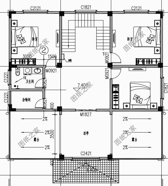 農(nóng)村自建房圖片三層，造型簡(jiǎn)單，布局緊湊，施工難度也不高