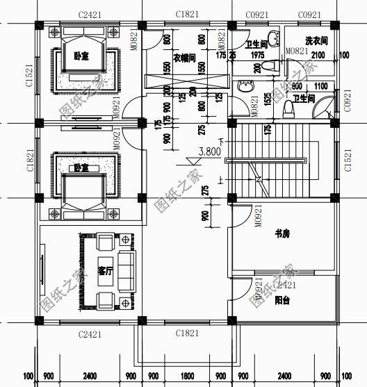 農(nóng)村自建房圖片三層，造型簡(jiǎn)單，布局緊湊，施工難度也不高