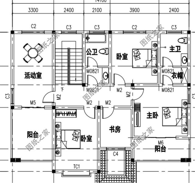 農村4間2層別墅設計圖，簡單大氣又實用，老人小孩都喜歡