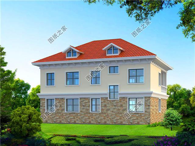 農村4間2層別墅設計圖，簡單大氣又實用，老人小孩都喜歡