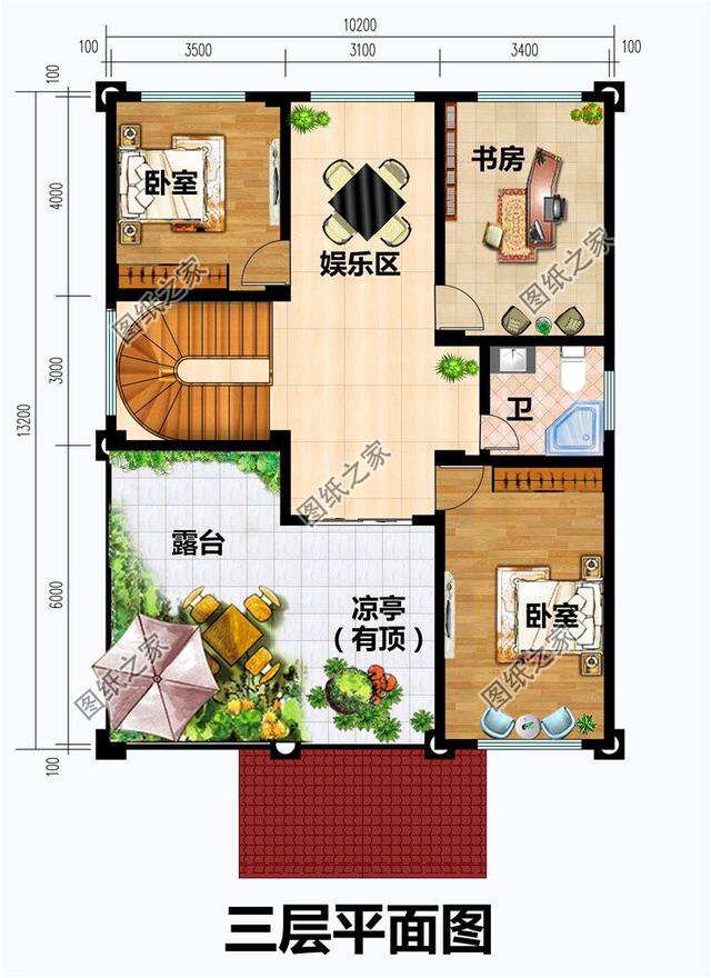 歐式獨棟三層別墅設計圖，趕快收藏圖紙吧，開春就建房