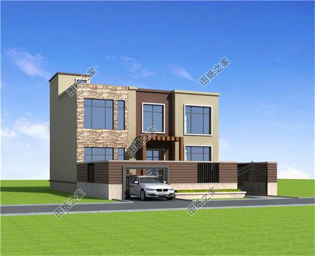 現代最美二層別墅，走在潮流時尚的前端，農村一般不敢建