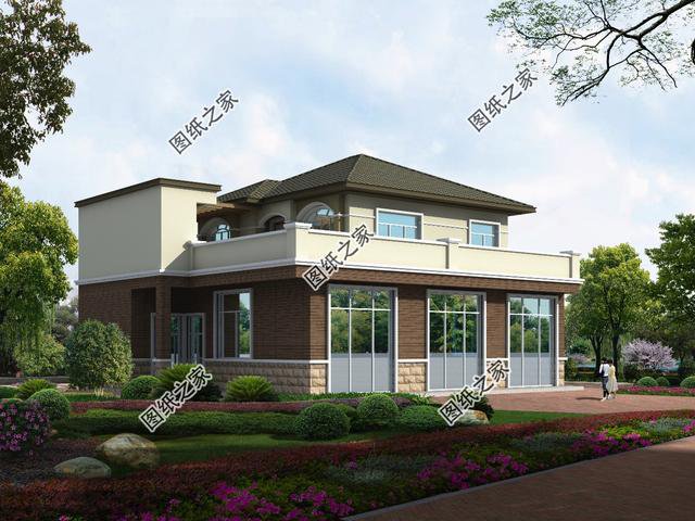 農(nóng)村二層小別墅圖片，戶型合理外觀也不賴，總有一款是你中意的