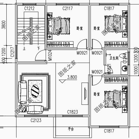 三層別墅住宅農村，外觀和戶型上完美搭配，真的還不錯