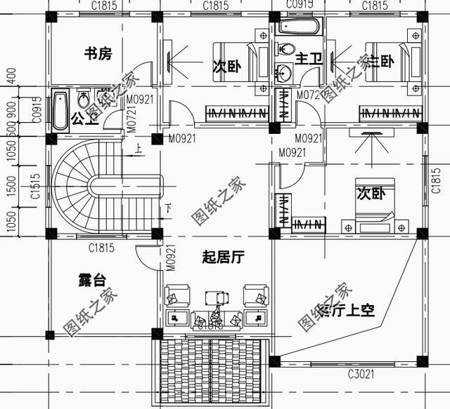 三層別墅住宅農村，外觀和戶型上完美搭配，真的還不錯