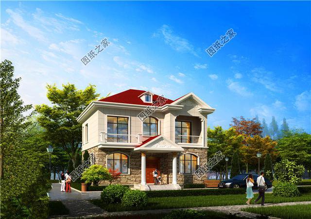 占地100平米農村二層樓設計圖，簡單大氣的戶型，布局沒得挑