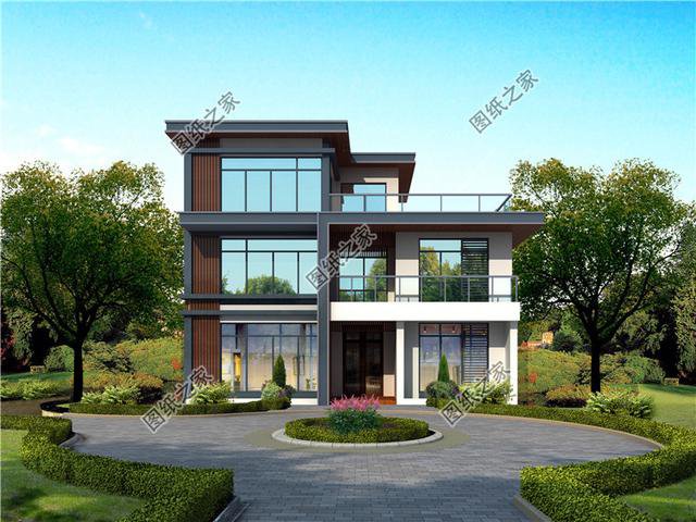 農村新式平頂房設計圖，最適合農村的三款三層別墅，城里人看了都羨慕