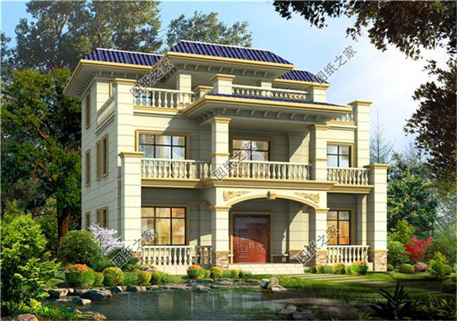 農村新式平頂房設計圖，最適合農村的三款三層別墅，城里人看了都羨慕