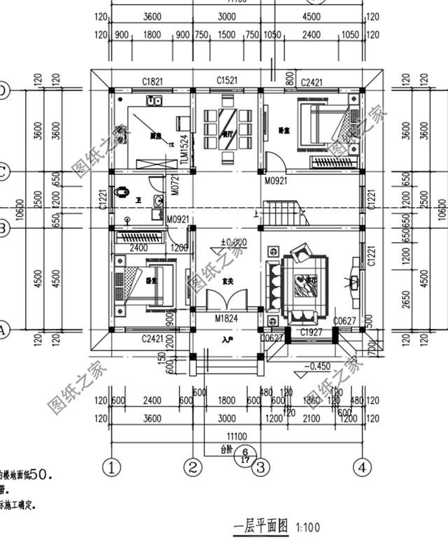 農村三間兩層樓房設計圖，符合80后的審美，年輕人建房不用愁了
