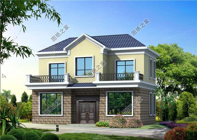 農村三間兩層樓房設計圖，符合80后的審美，年輕人建房不用愁了