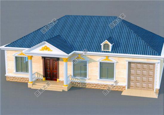 一層自建房帶車庫設計圖，自己住給父母都可以，實惠又好看