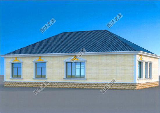 一層自建房帶車庫設計圖，自己住給父母都可以，實惠又好看