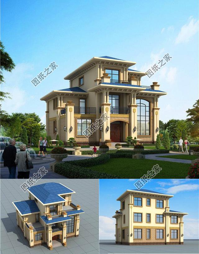 最新農村二層半房圖片，漂亮又實用，你們喜歡第二套還是第三套