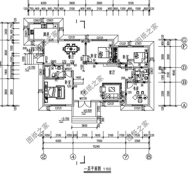 農村三室一廳設計圖，外觀大氣，布局實用又合理，真不錯！