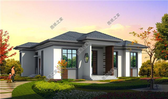 農村三室一廳設計圖，外觀大氣，布局實用又合理，真不錯！