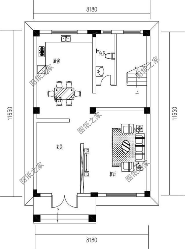 三層半農村別墅外觀圖，簡約大氣，功能豐富，這才是真正的別墅