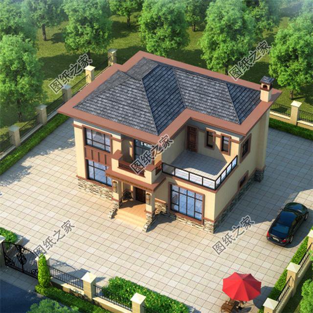 占地110平方建房設計圖，外觀布局都不錯，這樣的別墅不知道你喜歡嗎？