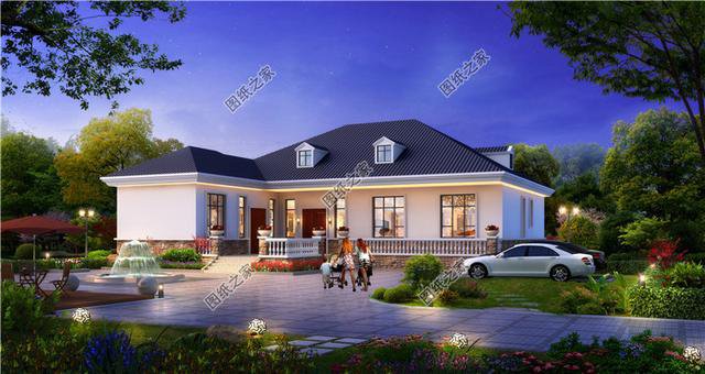 推薦四款一層平房設計圖農村，樣式不同，每一款都有與別款不同的美