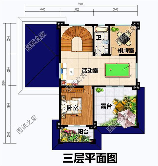 150平方農村房設計圖，符合農村人的審美需求，外觀相當的有排面