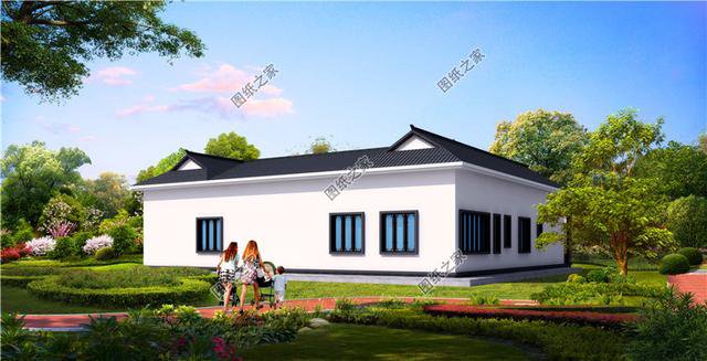 農村中式自建房效果圖，回村蓋棟這樣的平房絕對有面子，實景房子更漂亮