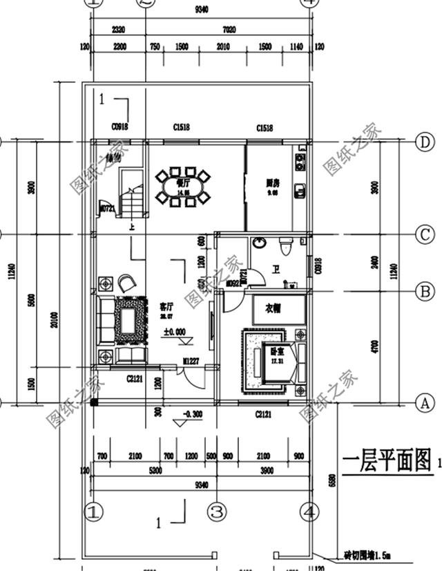 農村二層9×11米房子設計圖，施工簡單造價經濟，第一款16萬可以建