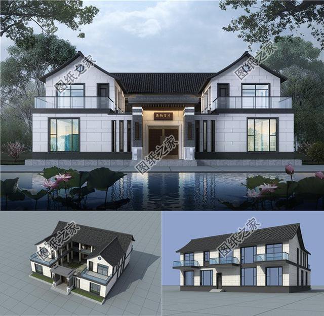 農村自建中式庭院別墅，戶型驚艷，居住生活方便