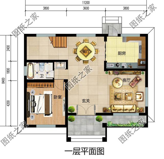 12米乘9米寬二層小別墅，獨(dú)具一格，真是太接地氣了