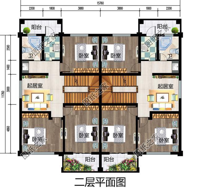 現(xiàn)代簡(jiǎn)約二層雙拼別墅，時(shí)尚美觀，兄弟攜手奔小康