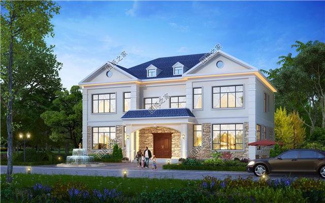 現(xiàn)代簡(jiǎn)約二層雙拼別墅，時(shí)尚美觀，兄弟攜手奔小康