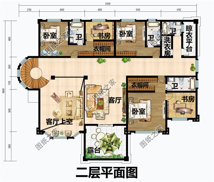 最好看大氣的豪華三層樓房設計圖